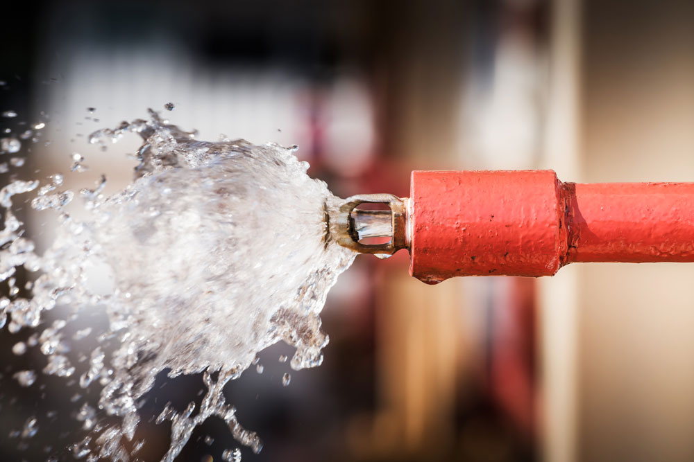fire-sprinkler-red-pipe